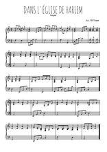 Téléchargez l'arrangement pour piano de la partition de Dans l'église de Harlem en PDF